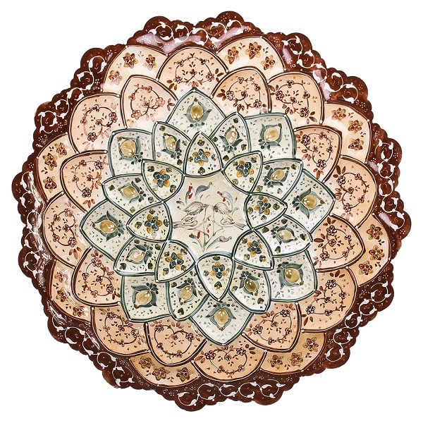 بشقاب میناکاری قرمز رنگ Code 104-10-0