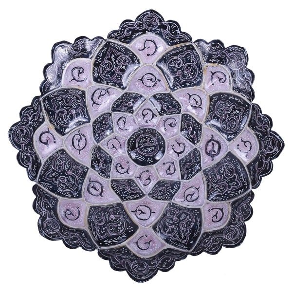 بشقاب میناکاری کد 104-7-0 | هنر میناکاری از صنایع دستی ایران