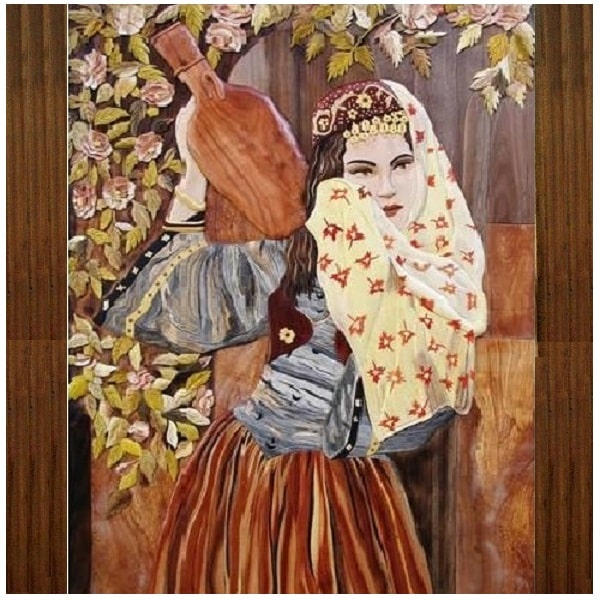 Persian Wood Inlay Work | Iranian Moaragh Code124-11-0