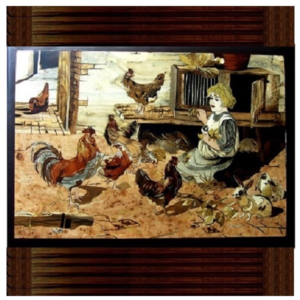 Persian Wood Inlay Work | Iranian Moaragh Code130-11-0