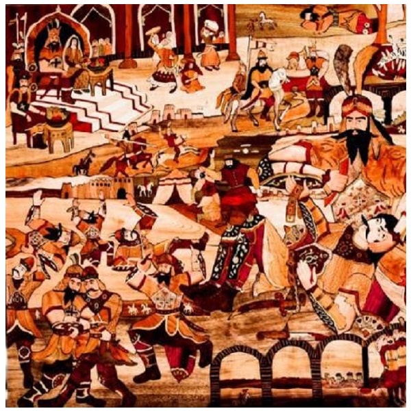 Persian Wood Inlay Work | Iranian Moaragh Code156-11-0