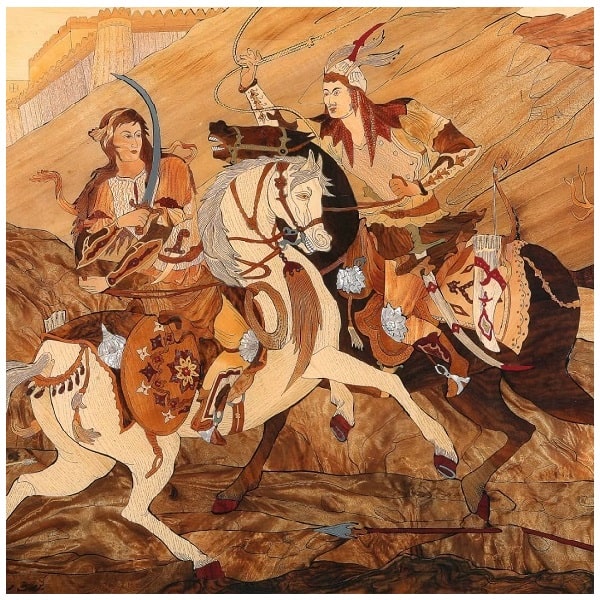 Persian Wood Inlay Work | Iranian Moaragh Code157-11-0