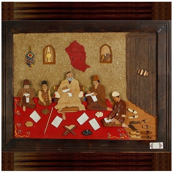 Persian Wood Inlay Work | Iranian Moaragh Code159-11-0