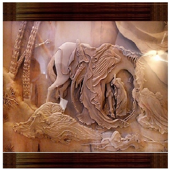 Abadeh Monabat | Malayer Monabat | Persian Wood Carving Monabat Code165-11-0