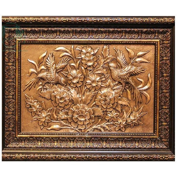 Isfahan Ghalamzani | Persian Metal Engraving Ghalamzani Tableau Code174-10-3