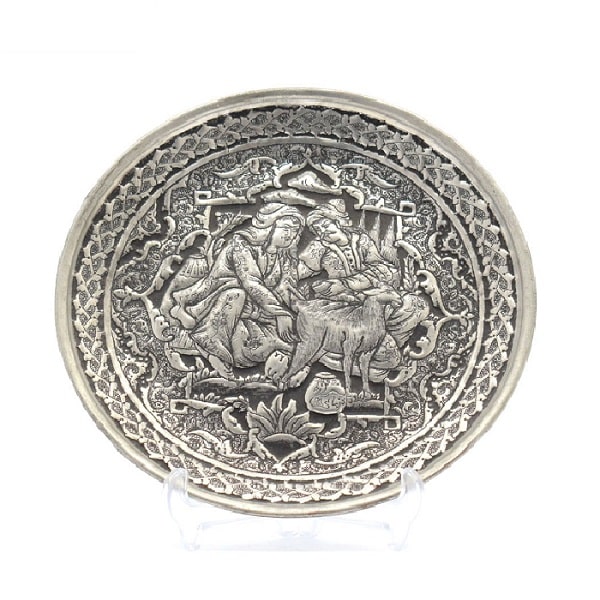 Isfahan Ghalamzani | Persian Metal Engraving Ghalamzani Plate Code184-9-2