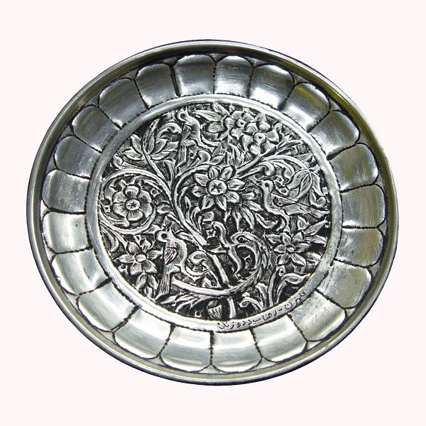 Isfahan Ghalamzani | Persian Metal Engraving Ghalamzani Tray Code203-9-2
