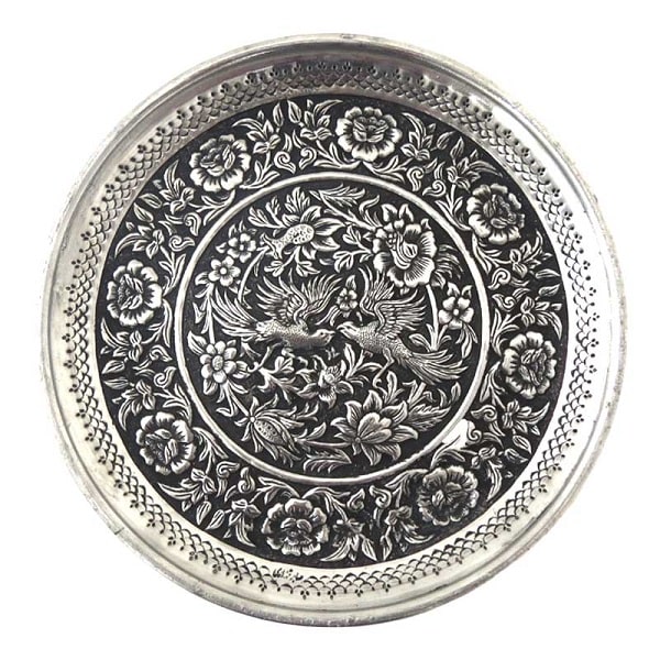 Isfahan Ghalamzani | Persian Metal Engraving Ghalamzani Tray Code203-9-0
