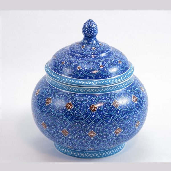 قندان میناکاری آبی رنگ Code 64-2-0