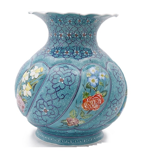 گلدان میناکاری قرمز رنگ Code 67-10-2