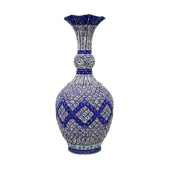 گلدان میناکاری آبی رنگ Code 72-2-2