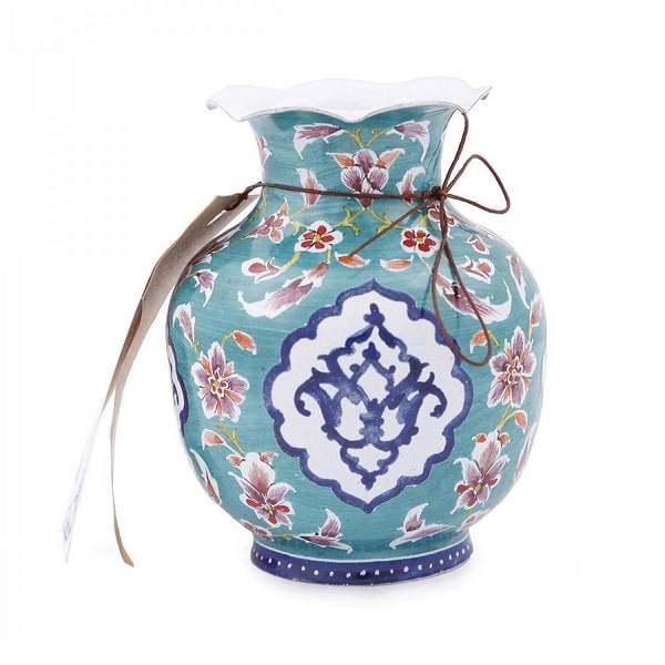 گلدان میناکاری بنفش رنگ Code 73-3-0