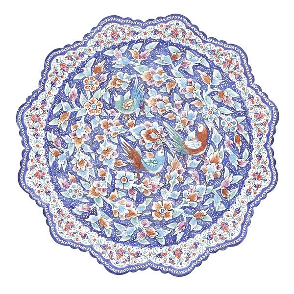 بشقاب میناکاری آبی رنگ Code 370-2-0