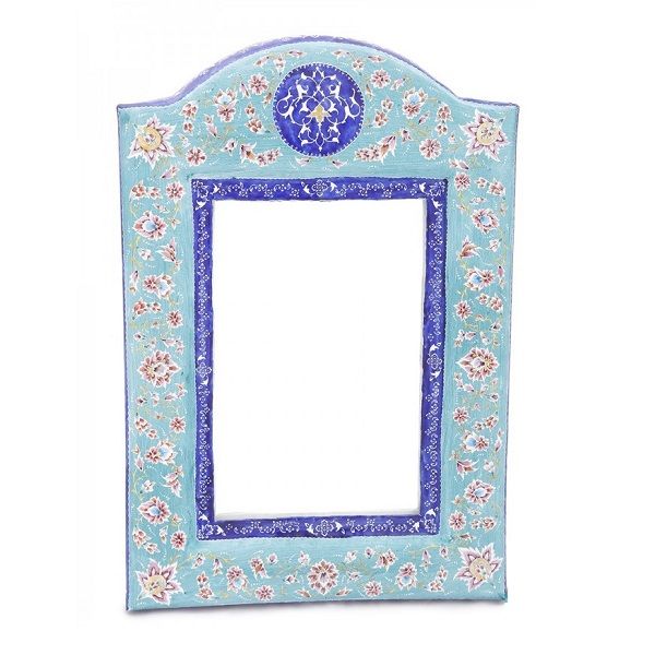 آینه میناکاری آبی رنگ Code 381-2-0