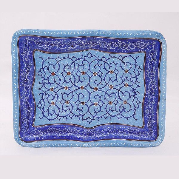 سینی میناکاری کد 382-2-0 | هنر میناکاری از صنایع دستی ایران