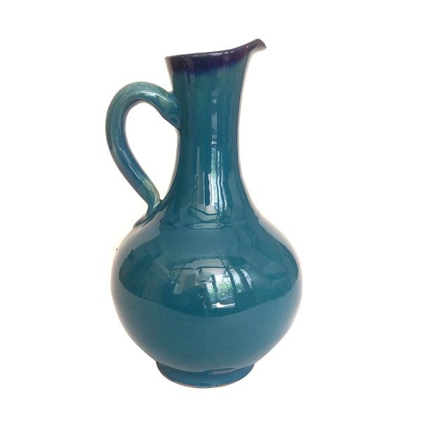 پارچ سفالی آبی رنگ  کد 449-2-0 | صنایع دستی ایران