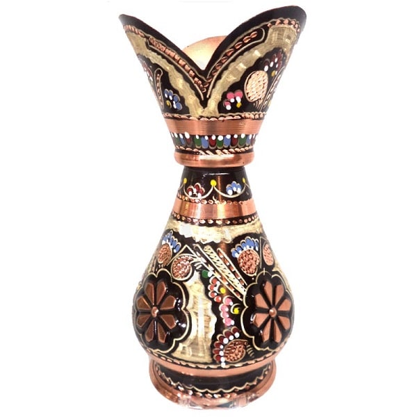 Isfahan Ghalamzani | Iranian Metal Engraving Ghalamzani Vase Code472-8-0