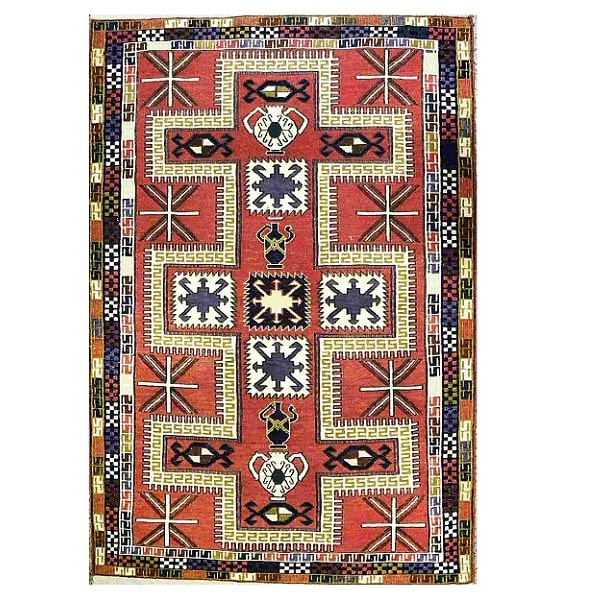 فرش گلیم صورتی رنگ  کد 480-8-0 | صنایع دستی ایران