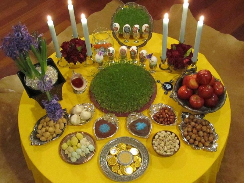 Persian Customs in Abadeh Iran | Haft-Mim Table