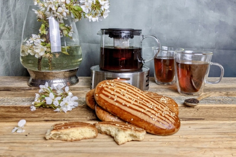 Turkish Food Tea Bread | What to eat in Zanjan Iran