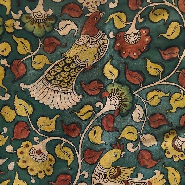 پارچه قلمکاری سبز