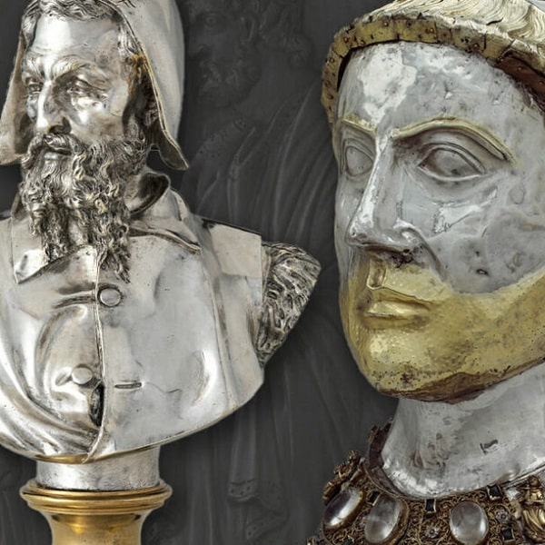 مجسمه فلزی قلمزنی شده