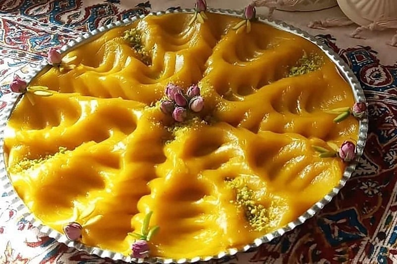 حلوا زرده همدان | غذاهای محلی همدان