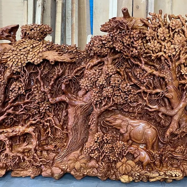 تابلو منبت طرح جنگل اثر هنرمند ایرانی