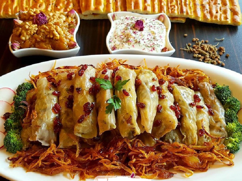 دلمه کلم تبریز | غذاهای محلی تبریز