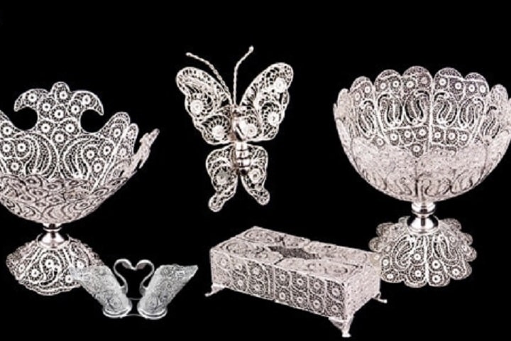نقره کاری تبریز | سوغات و صنایع دستی تبریز