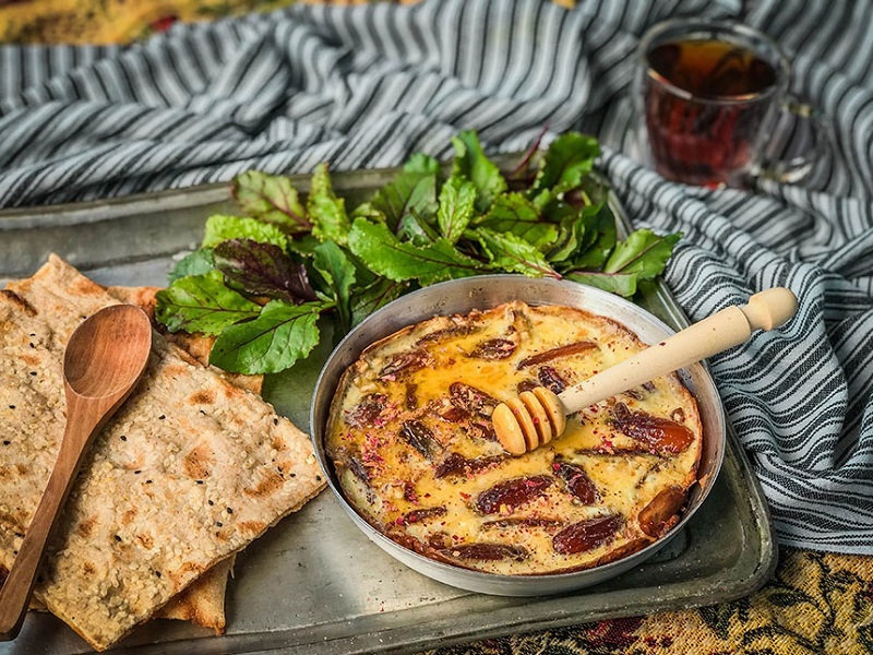 خاگینه خرما زنجان | غذاهای سنتی شهر زنجان